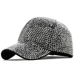 2023 Luxury Sequined Rhinestone Diamond Baseball Cap For Women Ladies Summer Hats Girl Hip Hop Hat Men Party Club Caps