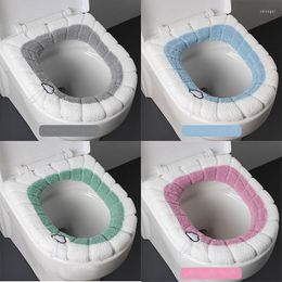 Toilet Seat Covers Bathroom Winter Warm Washable Cover With Thickened