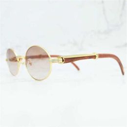 Luxury Designer Fashion Sunglasses 20% Off Mens Retro Oval Wood Sunglass Fashion Trending Product Desinger Eye Glasses gafas de sol hombreKajia