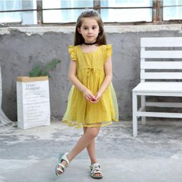 Girl Dresses Selling Baby Girls Summer Gauze Kids Top Quality Cartoon Dress With Comfortable Breathable Mesh Designed