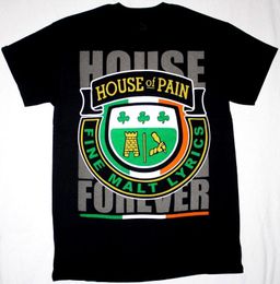 Men's T Shirts HOUSE OF PAIN FOREVER FINE MALT LYRICS DJ LETHAL BLACK T-SHIRT Summer Brand Fitness Body Building