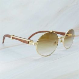 30% OFF Luxury Designer New Men's and Women's Sunglasses 20% Off Retro Wood Mens Accessories Buffs Glasses Fashion Shades For Women Oval Eyewear Trending Product