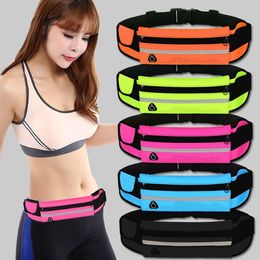 Waist Bags Sports Pockets Men Women Outdoor Stretch Belt Running 5.5 Inch Mobile Phone Bag Waterproof Fanny Pack