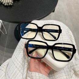 Fashion men's outdoor sunglasses Xiaoxiang Ouyang Nana's same flat lens net red plain face can be matched with degree myopia glasses frame CH5408