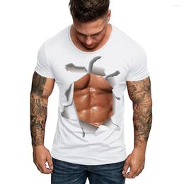 Men's T Shirts Fashion For Funny Boy 3D Muscle Shirt O-neck Short Sleeve Tshirt Men/Women Tops Tee Summer Casual Streetwear Clothes 2023