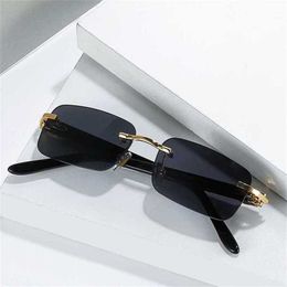 Luxury Designer High Quality Sunglasses 20% Off card small box frameless cut edge fashion personalized jelly optical glassesKajia
