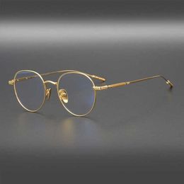 Luxury Designer High Quality Sunglasses 20% Off Japanese carved rosette male handmade fashion short-sighted anti-blue light frame female