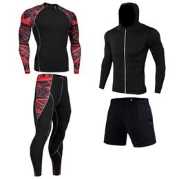 Men's Thermal Underwear Pcs Long MMA Tactics Tights Solid Colour Clothing Compression Fitness Johns Winter Brand MenMen's