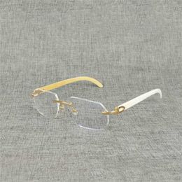 20% off for 2023 luxury designer sunglasses Natural Wood Square Clear Buffalo Horn Oversize Rimless Eyeglasses Frame for Men Reading Optical Oval Oculos Glasses