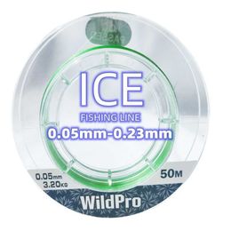 Fishing Accessories 50M Ice Fishing Line 4Strands PE Super Strong Fishing Crucian Carp Pike Fishing Line For Winter Fishing P230325