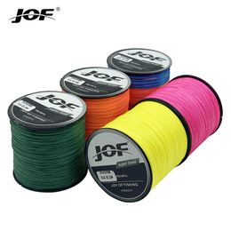 Fishing Accessories JOF PE Fishing Line 4 Sthands 300m Braided PE Line Super Strong Multifilament Fishing line Trout 8LB-80LB Fishing pesca P230325