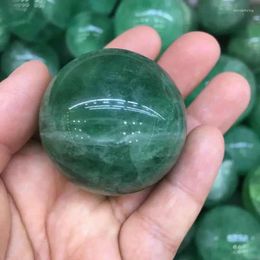 Decorative Figurines MOKAGY Natural Fluorite Quartz Stone Sphere 45mm-50mm Green Crystal Balls 1pc