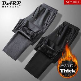 Men's Pants Men Winter Wram Fleece Pants Brand Men Clothing Cargo Pants Men Loose Sweatpants Casual Overalls Trousers Pants Man Over Size W0325