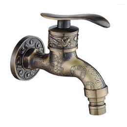 Bathroom Sink Faucets Vintage Wash Machine Bath Faucet Zinc Alloy Copper Valve Core Kitchen Accessories Retro Water Tap WC Decorative Bronze