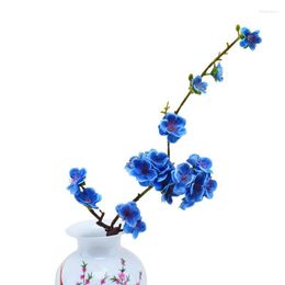 Decorative Flowers Artificial Flower Silk Peach Blossom Branch Cherry Room Home Christmas Decoration Plum Wedding Arrangement Accessories