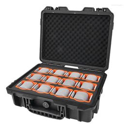 Watch Boxes Waterproof Tool Box 12 Slots Suitcase Organiser Jewellery Display Storage Case Anti-drop 38 30 14CM