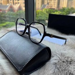 30% OFF Luxury Designer New Men's and Women's Sunglasses 20% Off Quanzhi Longyan Frame Black Plate Myopia Glasses Size 53 Plain Face Anti Blue Light