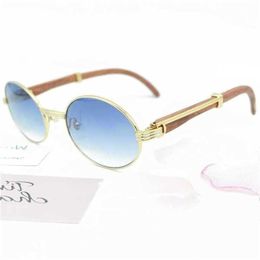 20% OFF Luxury Designer New Men's and Women's Sunglasses 20% Off Round Wood Shades Eyewear For Men Wooden Sunglass gafas sol