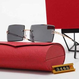 Luxury Designer Fashion Sunglasses 20% Off Overseas for men women Square card Travel glasses special 3468