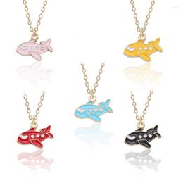 Pendant Necklaces Cute Aeroplane Necklace For Women Kawaii Aircraft Girls Trendy Hip Hop Boho Necklaces&Pendants Christmas Jewellery Gift