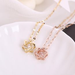 Chains Six-man Star Dynamic Series Necklace Micro-set Fine Drill Smart Clavicle Chain