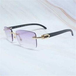 Luxury Designer Fashion Sunglasses 20% Off Brand Men Wood Frames White Black Buffalo Horn Sunglass Fashion Buffs Wooden Eyewear