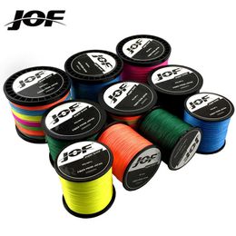 Fishing Accessories JOF 4 Braided Fishing Line Length 1000M 500M 300M Diameter 0.11mm-0.70mm size 10-120lb Japan PE braided line Floating Line P230325