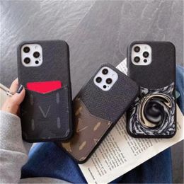 Designer Card Holder Phone Cases for iPhone 15 14 13 12 11 Pro Max 14promax 13promax 14pro 14plus 13pro 12pro X XR XS 7 8 Plus Galaxy S23 S22 Note 20 L Luxury Leather Case