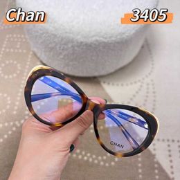 30% OFF Luxury Designer New Men's and Women's Sunglasses 20% Off CHAN Plain Face Glasses Light Temperament Phnom Penh Cat Eye Dark Lady