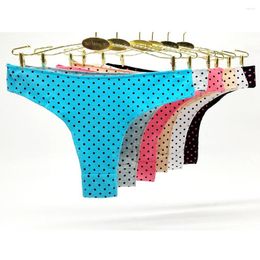 5-Piece Lot of Women's Cotton Polka Dot Print Bikini briefs for women - Sexy Ladies Underwear (Style 89277)