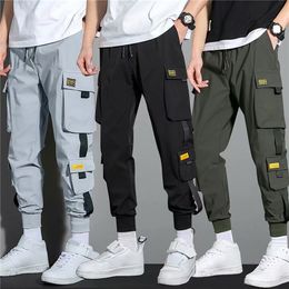 Men's Pants Spring Summer Jogger Men Tactical Sportswear Boys Harem Cargo Pants Jogging Trousers Male Tracksuits Plus Size 3xl Autumn 230325