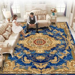 Carpets European Style Short Pile Carpets for Living Room Decortion Rugs for Bedroom Decor Carpet Home Washable Rug Floor Mats for Home W0413