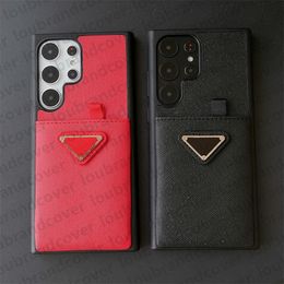 Fashion Phone Cases Card Pocket for iPhone 15 14 Pro Max 13 12 Mini 11 XR XS XSMax 8 Samsung Galaxy S23 Ultra S22 S21 S20 PLUS S20U NOTE 10 20 ultra Inverted Triangle P Cover