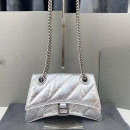 Hochwertige Crush-Kettenbeutel Niki Kissenbeutel Designer Mode Frauen Lady Handtaschen Doppelkette Schulterkreuzbody Tasche Geldbörse echte Leder Brieftaschen