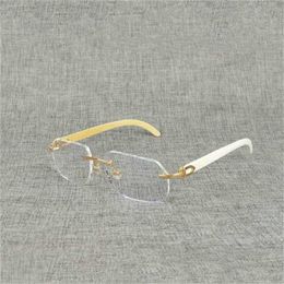 Luxury Designer Fashion Sunglasses 20% Off All-match Natural Wood Square Bright Buffalo Horn Oversize Random Frame For Men Read Optical Oval Eye Glass