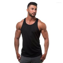 Men's Tank Tops Muscleman Gym Workout Stringer Top Man Plain Fitness Singlet Cotton Vest Custom Print Men's Sleeveless