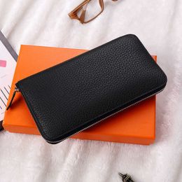 Wallets designer wallets famous brand women wallet genuine leather Zipper Solid Long purse High Capacity Cell Phone Bag luxury design G230327