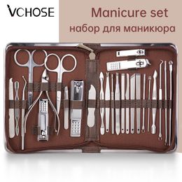 Nail Manicure Set Nail Clippers Professional Pedicure Kit Stainless Manicure Set with File Scissors Clipper Cuticle Scissors Nail Tools Set Makeup 230325