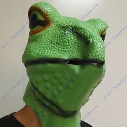 Party Masks Frog Salmon Funny Latex Mask Green Cosplay Costume Prop Adult Animal Party Mask For Halloween 230327
