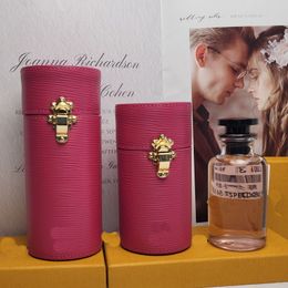 Luis Vuittons Box Best Quality Cosmetic Bags Lvity Lvse Bag Perfume Old Flower Cylinder Handbag Women Clutch Handbags Travel Case Brass Buckle Microfiber Lining Gen