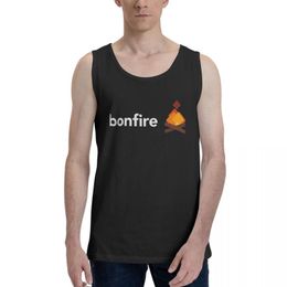 Men's Tank Tops Top Shirt Bonfire Coin Travel Humour Graphic Dogecoin Vest Men Set Novelty Sleeveless Garment