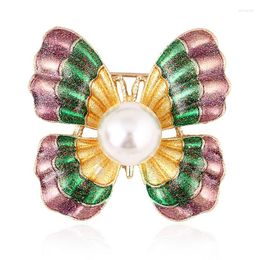 Brooches Pearl Butterfly Metal Brooch For Women Insect Pins Banquet Wedding Party DIY Bouquet Jewelry Accesories Gifts
