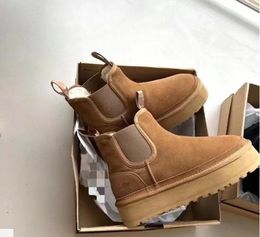 Women heighten platform snow boots keep warm boot soft comfortable Sheepskin Plush casual boots Beautiful Gift with U tags card dustbag box