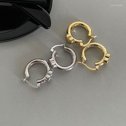 Hoop Earrings PONYKISS Real 925 Sterling Silver Zircon Heart Huggies For Women Party Classic Fine Jewellery Minimalist Accessories