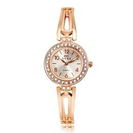 Wristwatches Stylish Design Ladies Wrist Watches Gold Watch Women Crystal Diamond Stainless Steel Clock Womens Bracelet