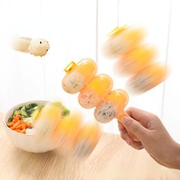 Sushi Tools 1Pcs DIY Cute Mini Rice and Vegetable Roll Mold Meat Ball Maker Sushi Onigiri Tool Kitchen Gadgets Food Grade PP Material 230327