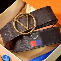 Fashion Designer Belt Classic Retro Old Pattern Men Belt Alphabet Smooth Buckle Women Leather Belts 3.8CM 12 Colours Available