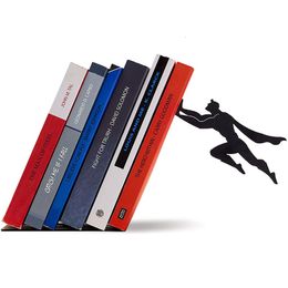 Other Home Decor Superhero Bookend Figurines Metal Bookshelf Desktop Ornament ation Crafts DC Superheros Statue Sculpture 230327