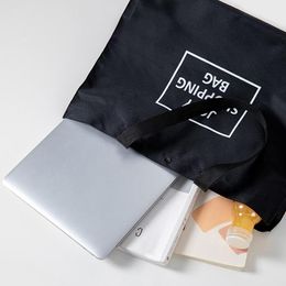 Storage Bags 1 Pc Large Black Shopping Foldable Oxford Bag Reusable Fruit Shoulder Handbag