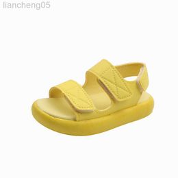 Sandals COZULMA Summer Baby Sandals Boys Soft Beach Shoes 1-6 Years Girls Roman Style Candy Colour Shoes Kids Sports Sandals Shoes 21-30 W0327